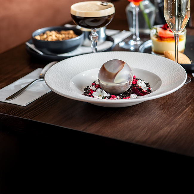 Dessert menu at The George & Dragon