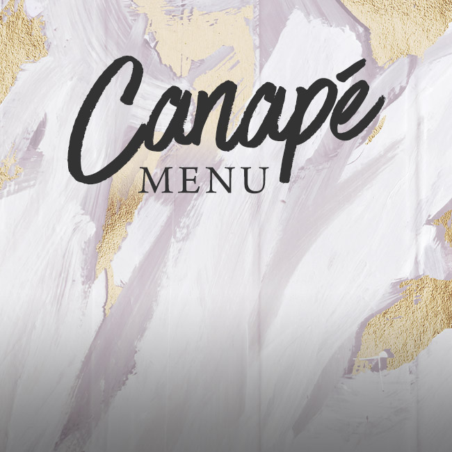 Canapé menu at The George & Dragon