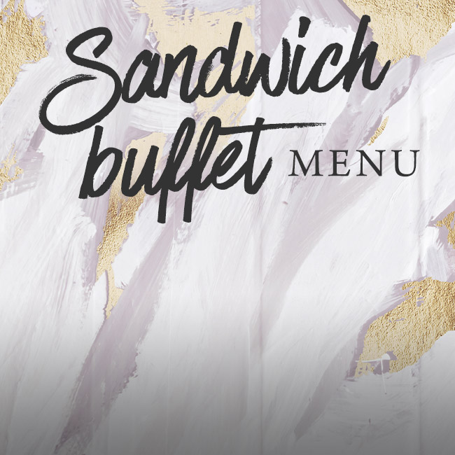 Sandwich buffet menu at The George & Dragon